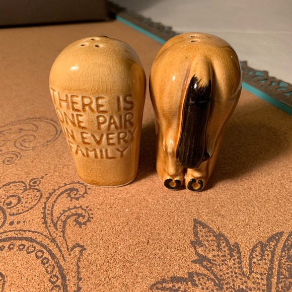 Vintage Pair Donkey Salt and Pepper Shakers (B21) - Picture 2 of 7